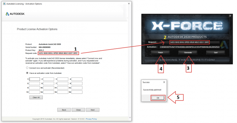 Quy trình nạp Key trên X-Force