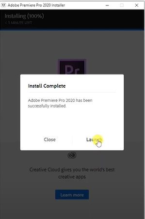 Cài đặt thành công và khởi động Photoshop