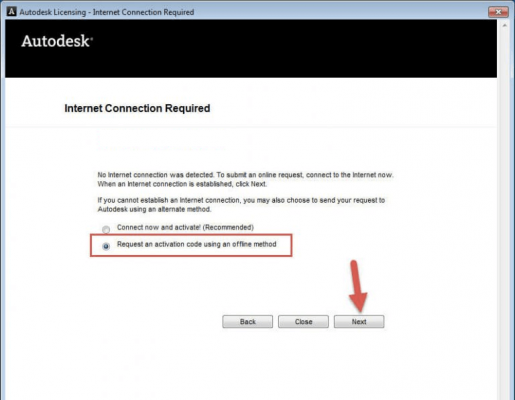 Offline Activation AutoCAD 2014