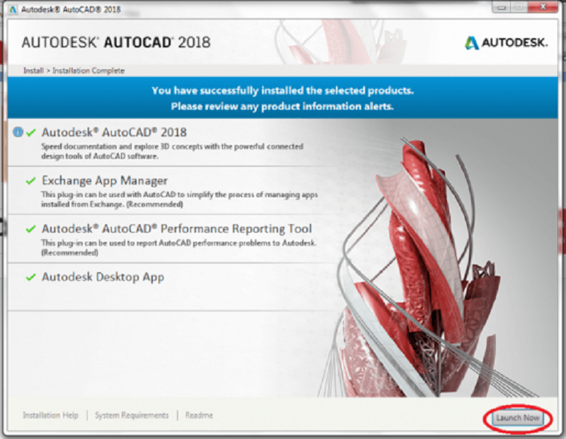 Cài đặt AutoCAD 2018 Bước 7