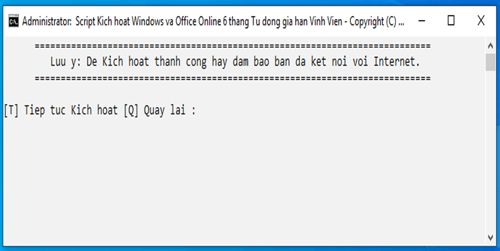 Xác nhận phím T