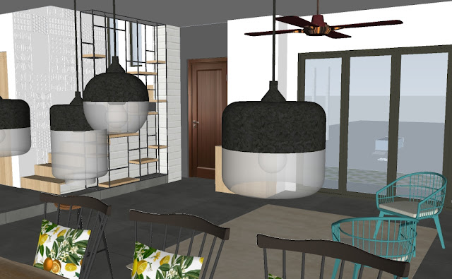 Mô hình không gian nội thất SketchUp