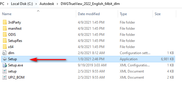Tổng quan giao diện DWG TrueView 2022