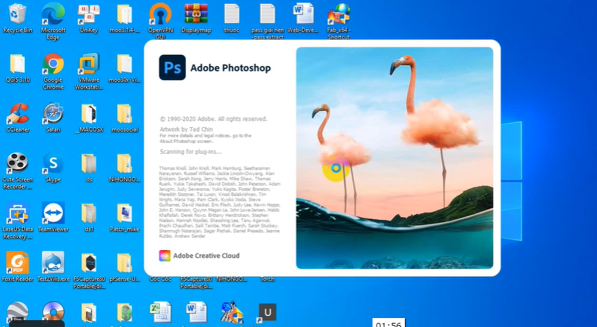 Biểu tượng Photoshop CC 2021 ngoài Desktop