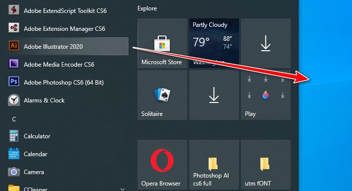 Đưa icon ra màn hình Desktop