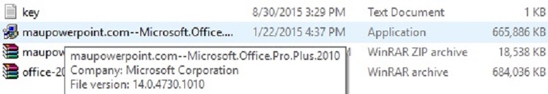 Chạy file setup Office 2010
