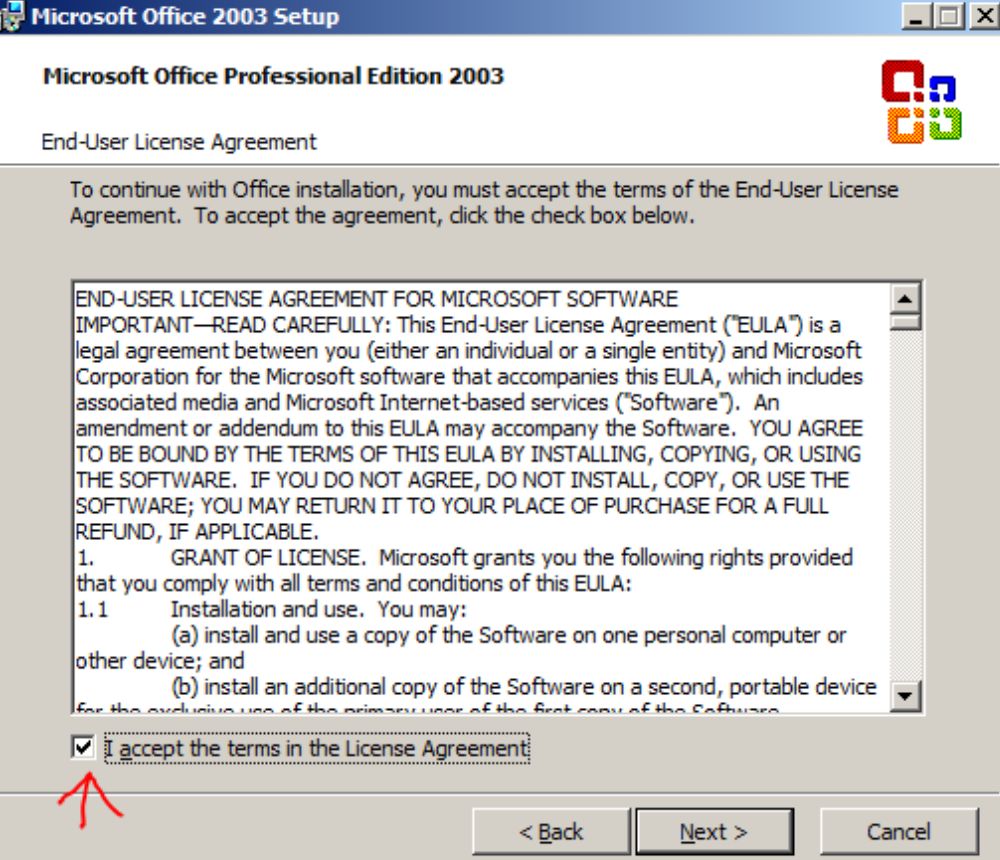 Đồng ý điều khoản sử dụng Microsoft