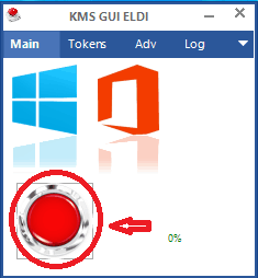 Kích hoạt Windows và Office bằng nút đỏ KMSpico