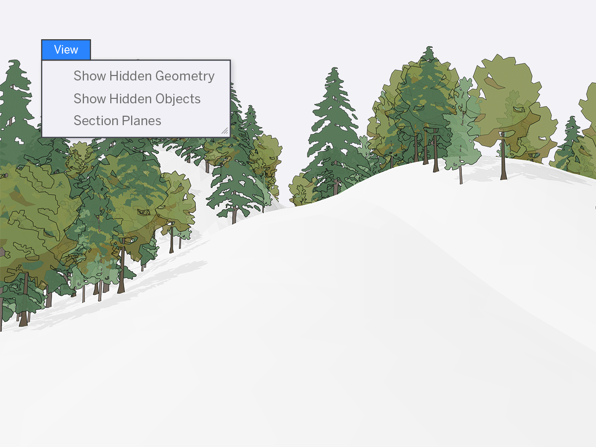 Tách biệt hình học ẩn trong SketchUp 2020