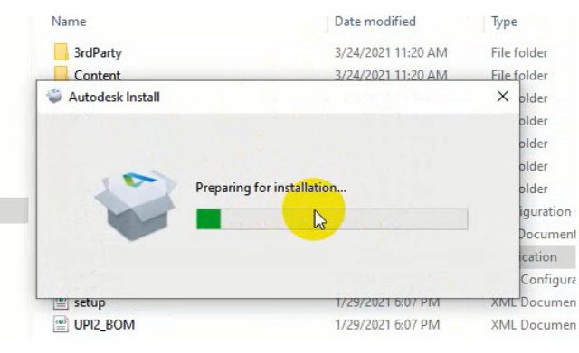 Quá trình chuẩn bị cài đặt AutoCAD 2022