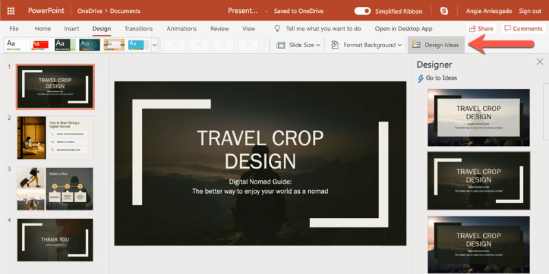Giao diện PowerPoint 2019