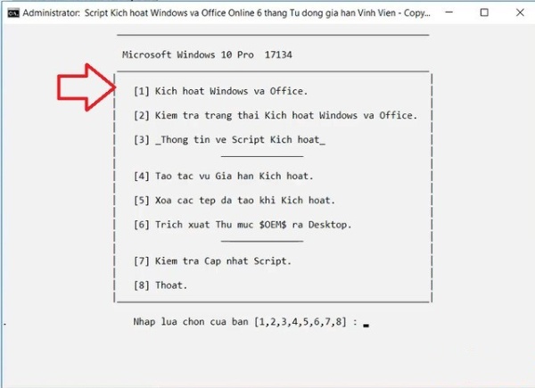 Kích hoạt Office 2019 Bước 7