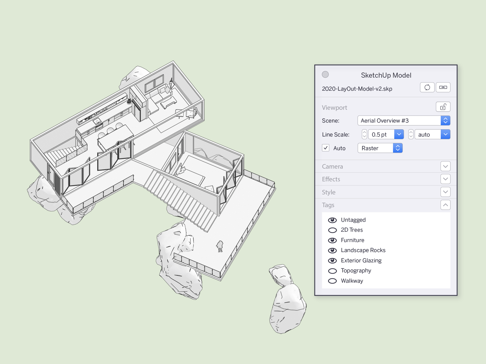 Đồng bộ LayOut trong SketchUp 2020