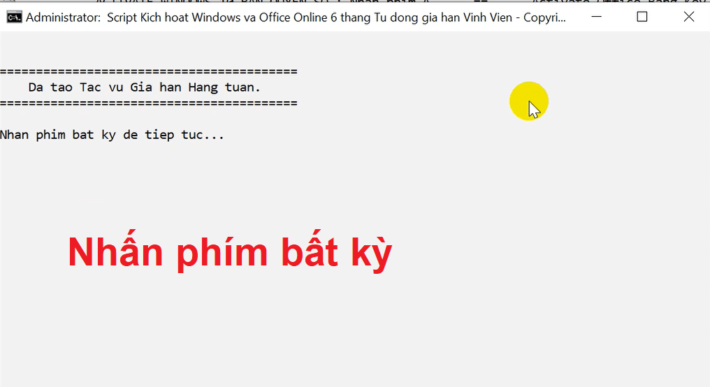 Hoàn tất gia hạn vĩnh viễn