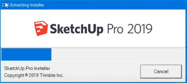 Khởi chạy file Setup Sketchup 2019