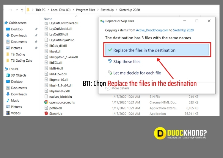 Ghi đè file kích hoạt