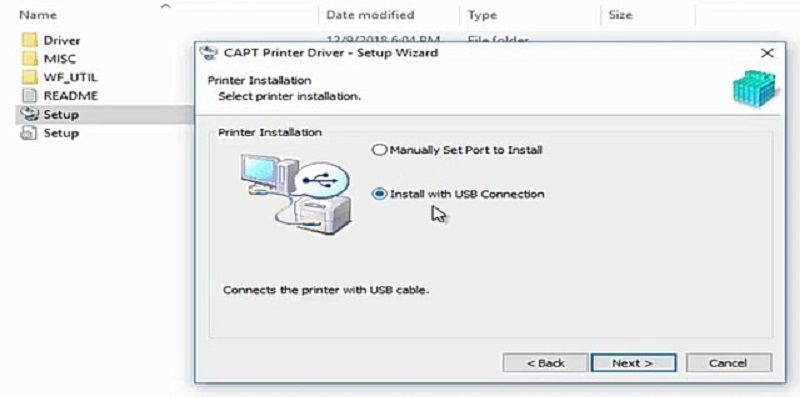 Chọn cổng USB