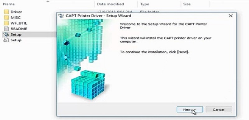 Chạy file Setup.exe