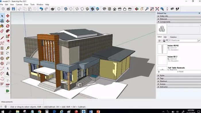 Tính năng nổi bật của SketchUp Pro 2021