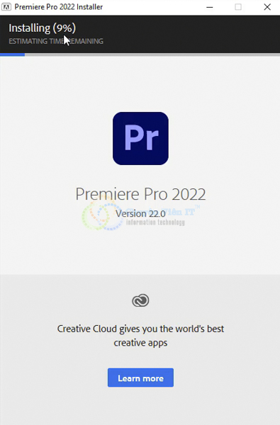 Quá trình cài đặt Premiere 2022