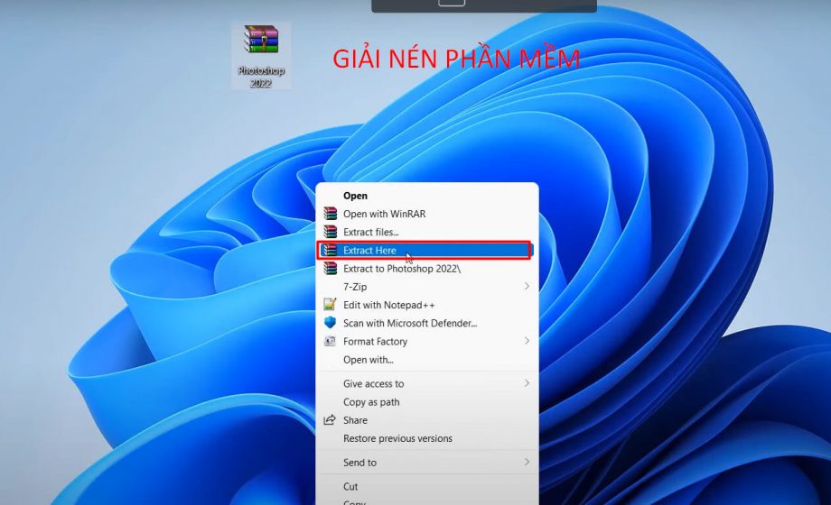 Chạy bộ cài đặt dưới quyền Administrator