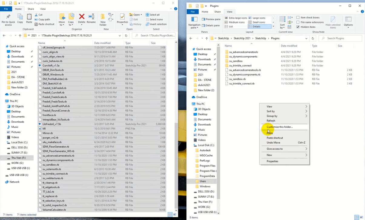 Cách cài đặt plugin cho SketchUp 2021 trực quan