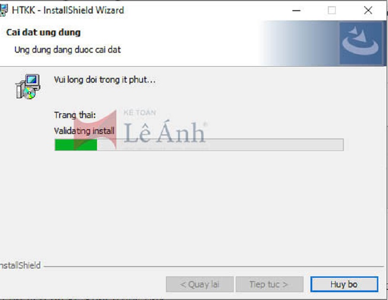 Quá trình cài đặt hoàn tất