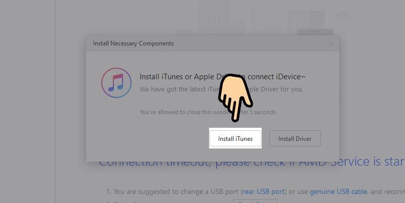 Kết nối thành công iPhone với 3uTools