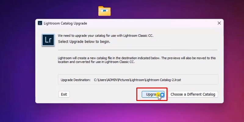 Hoàn tất cài đặt Lightroom 2018