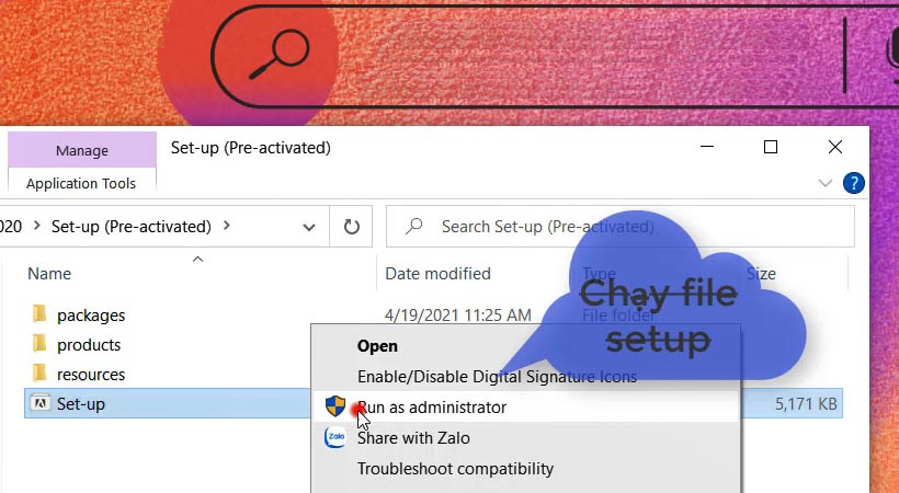 Giao diện cài đặt Adobe Lightroom Classic 2020