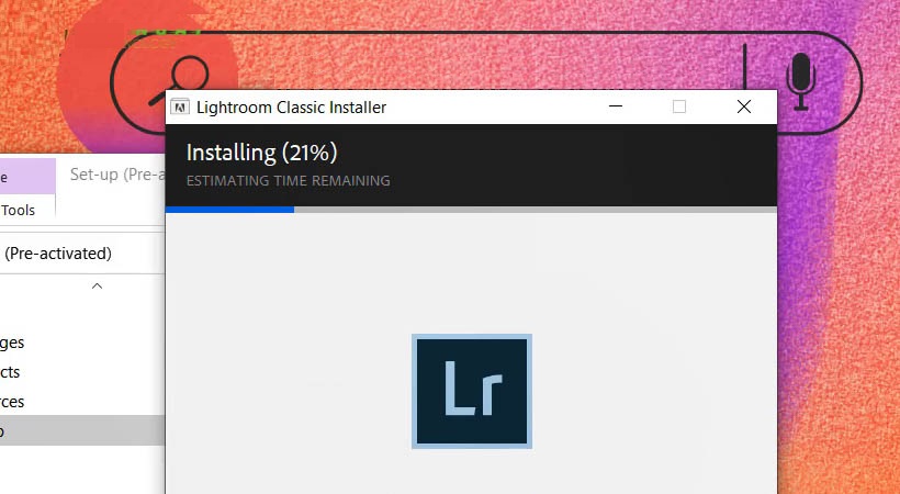 Hoàn tất cài đặt Lightroom 2020 thành công