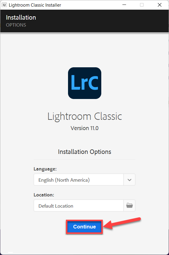 Hướng dẫn cài đặt Lightroom 2022 bước 2