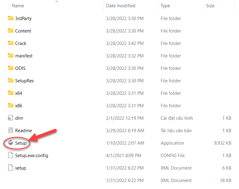 Chạy file Setup AutoCAD 2023