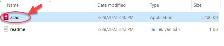 Mở thư mục gốc AutoCAD 2023