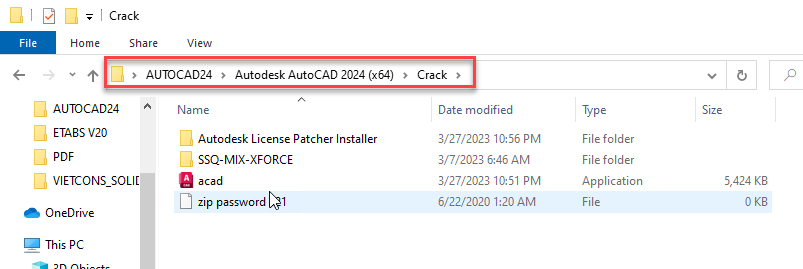 Sao chép file kích hoạt bản quyền