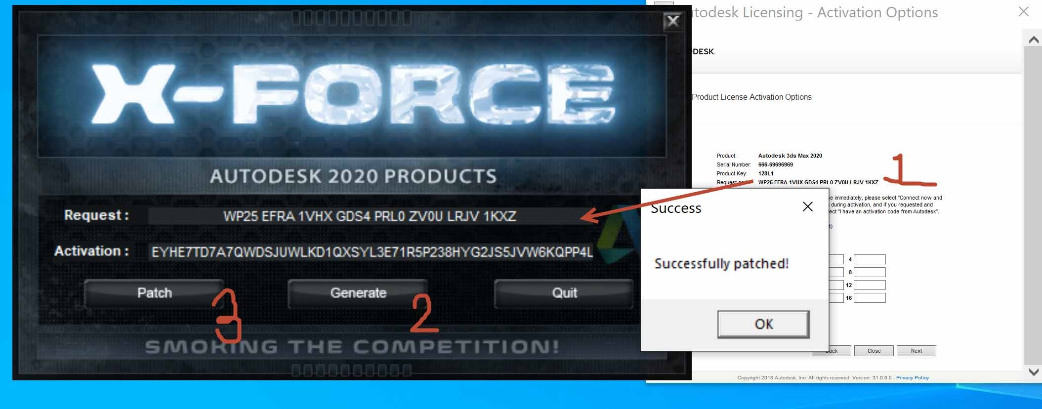 Nhập Serial Number và Product Key