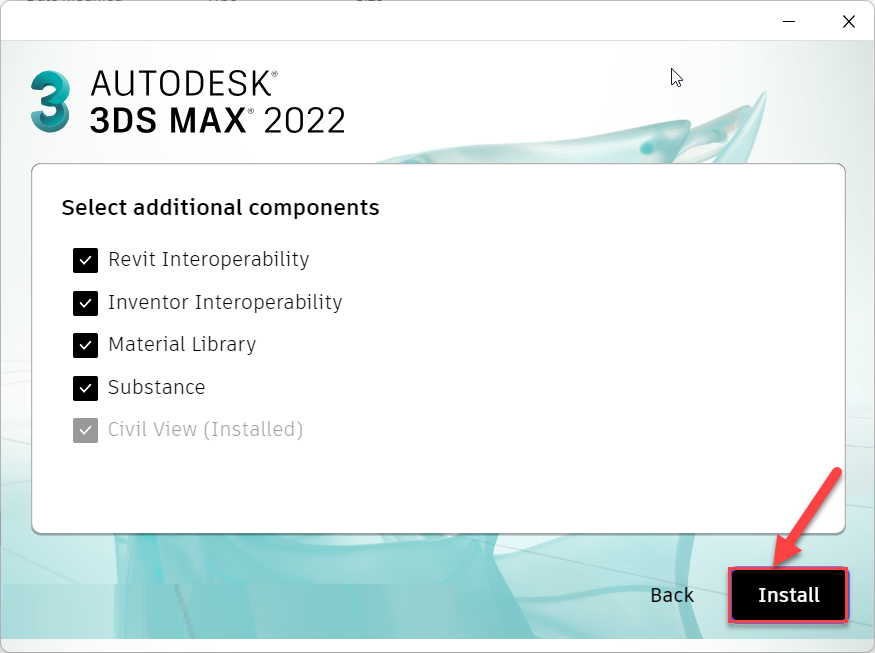 Tiến trình cài đặt 3ds Max 2022