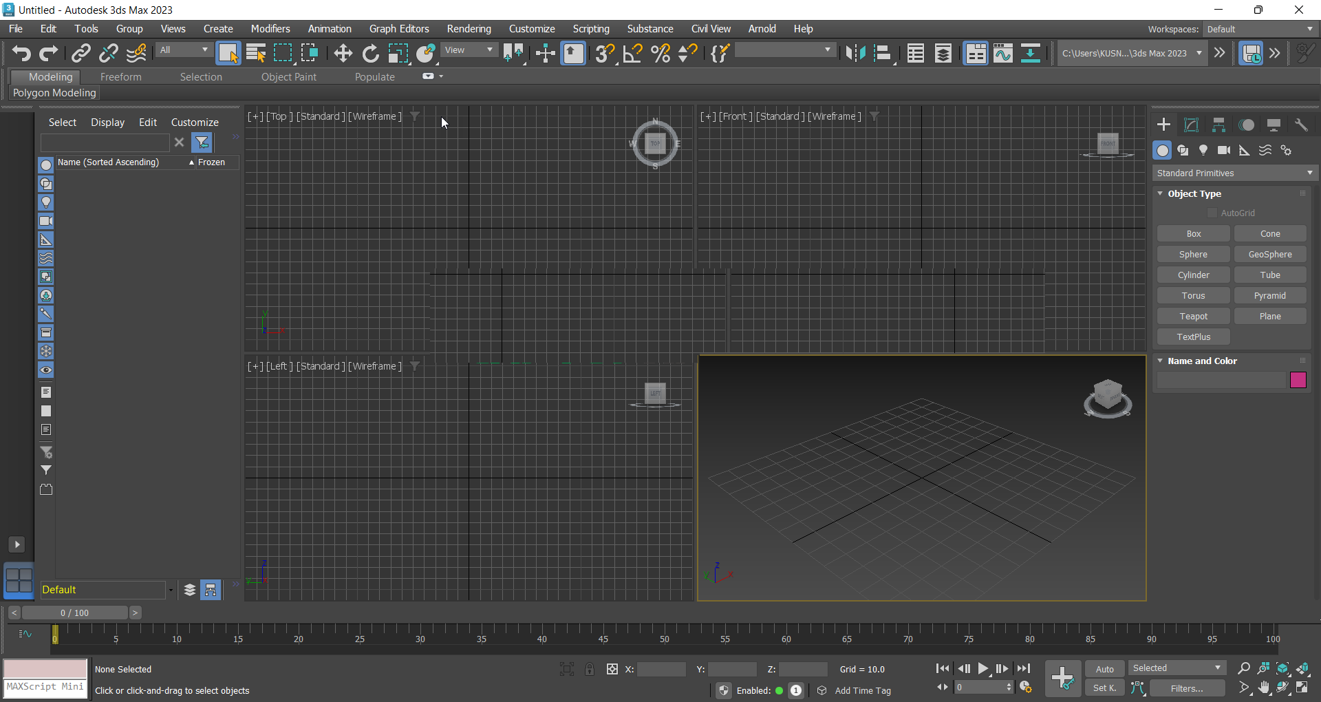 Sẵn sàng sử dụng 3ds Max 2023