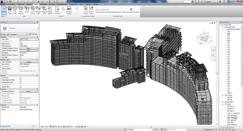 Giao diện Autodesk Revit 2015