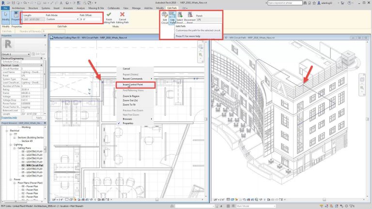 Giao diện làm việc Autodesk Revit 2018