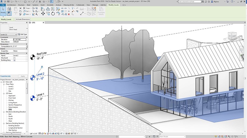Màn hình cài đặt Autodesk Revit 2019