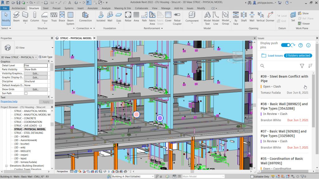 Tính năng phần mềm Autodesk Revit 2022