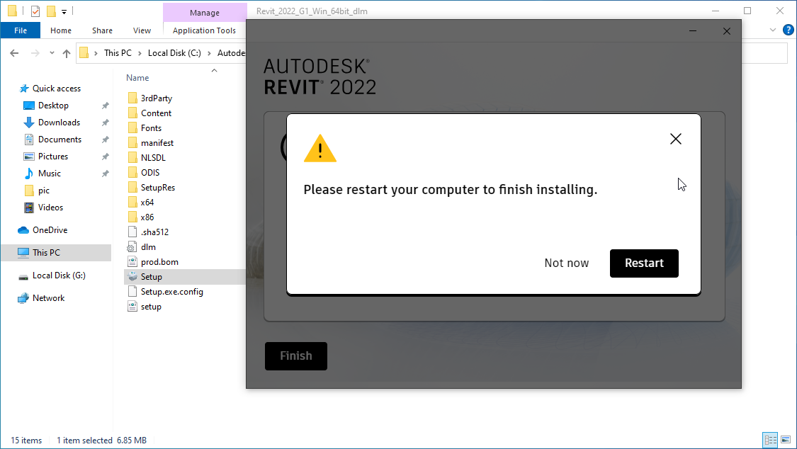 Xác nhận active thành công Revit 2022