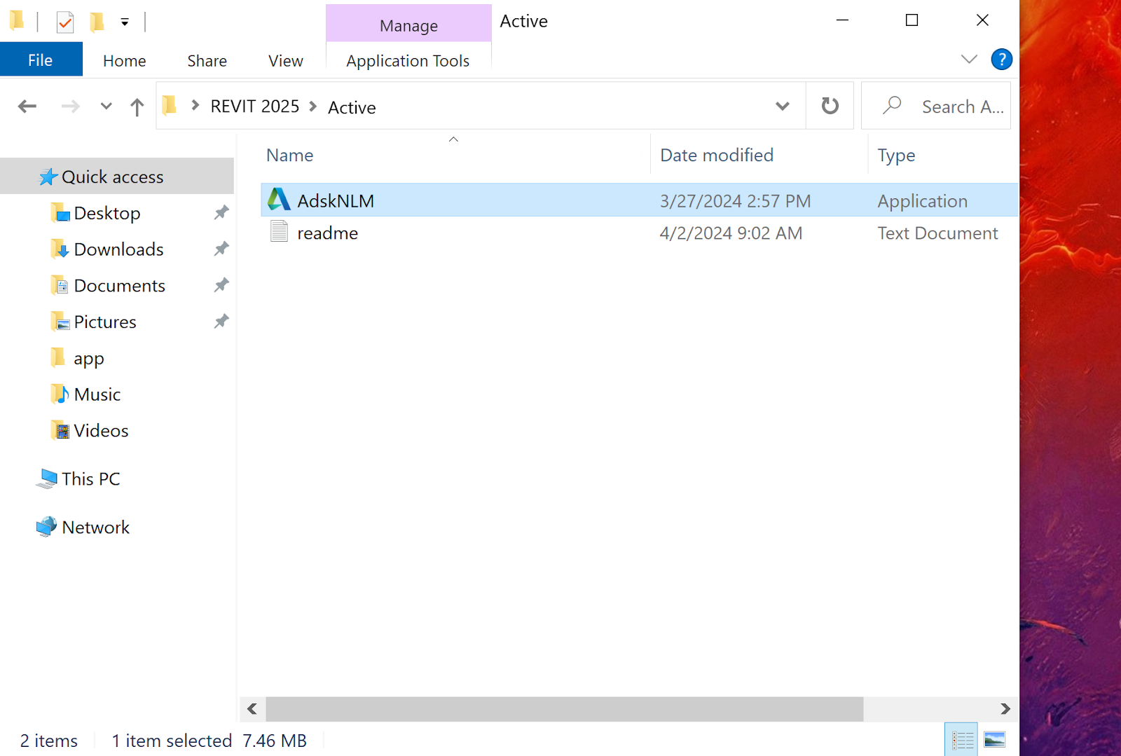 Kích hoạt Revit 2025 - Bước 1