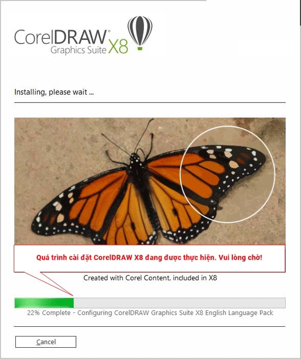 Cài đặt Corel X8 bước 11