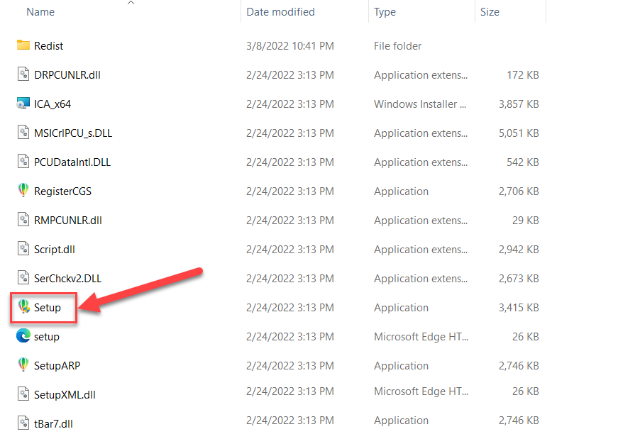Chạy file cài đặt với quyền Admin