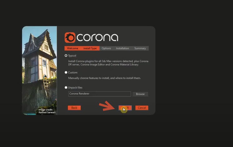 Quá trình cài đặt Corona Renderer 7