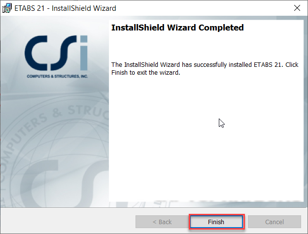CSI ETABS 21 Setup 11