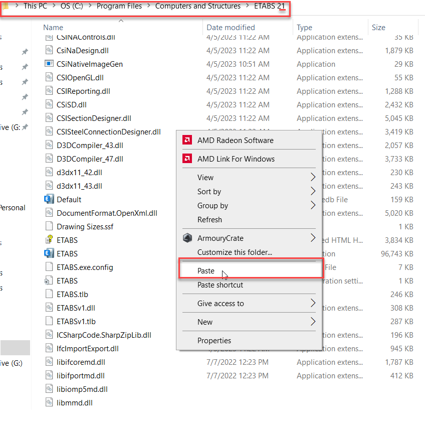 Active ETABS 6