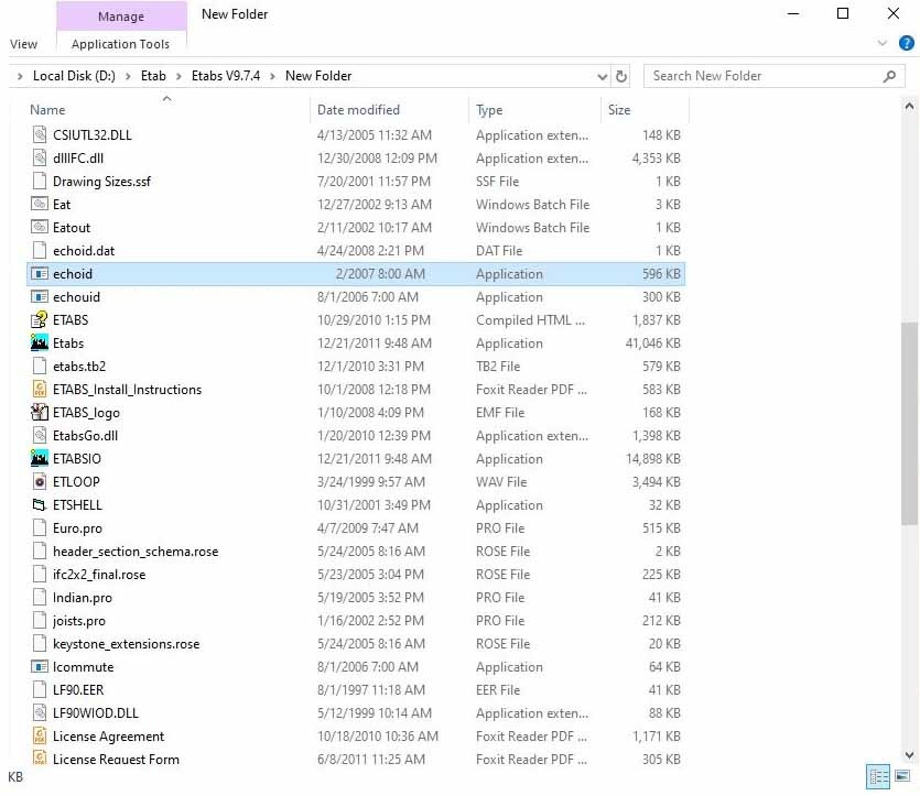 Hướng dẫn kích hoạt ETABS 9.7.4